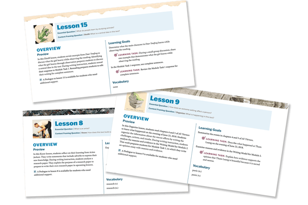 A&L daily learning tasks