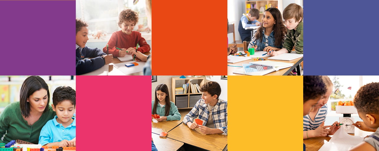 Eureka Math Squared header image of students and teachers