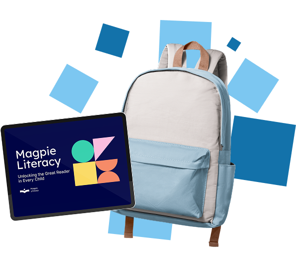 School backpack and Magpie screen